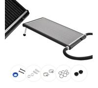 AREBOS Chauffe-Piscine Solaire | Chauffage Solaire pour Piscine | capacité jusqu'à 15 litres | débit jusqu'à 10.000 L/h |Ø 32/38 mm