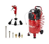 Arebos Compresseur d'air | avec kit d'accessoires 13 pièces | mobil | Sans huile | Arrêt automatique | Capacité : 30 litres