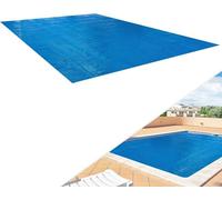 AREBOS Couverture Solaire à Bulles pour Piscine | Rectangulaire | Bleu | 6 x 4m 400 µ-microns