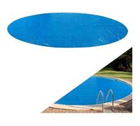 AREBOS Couverture Solaire à Bulles pour Piscine | Ronde | Bleu | 5 m | 400 µ/microns | Polyethylen
