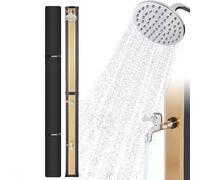 AREBOS Douche Solaire 35 L | avec thermomètre intégré & Douche de Pied| pommeau de Douche Rond | température de l'eau jusqu'à 60°C