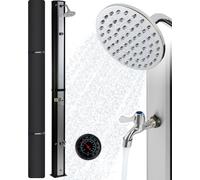 AREBOS Douche solaire 35L 216 cm avec douche de pied Thermomètre & housse de protection