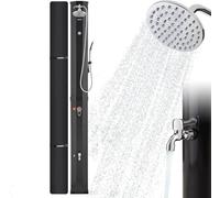 AREBOS Douche Solaire 60 L | avec douchette & thermomètre | jusqu'à 60°C Douche de Piscine|Housse de Protection Incluse | Noir