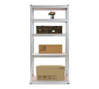 AREBOS Étagère Charge Lourde Rangement Objets Lourds | 80 x 30 x 170 cm | 350 kg | 5 étagères