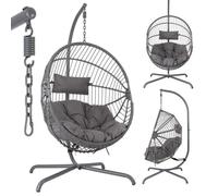 AREBOS Fauteuil suspendu avec support Panier suspendu Balançoire suspendue Siège suspendu Panier Balançoire