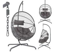 AREBOS Fauteuil suspendu avec support Panier suspendu Balançoire suspendue Siège suspendu Panier Balançoire