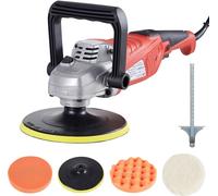 AREBOS Machine à polir excentrique pour voitures 2100 W | 3300 oscillations/min, 4 accessoires