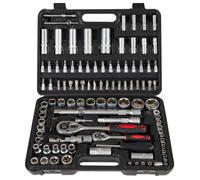 AREBOS Coffret à outils 108 pièces | Jeu de douilles, d'embouts & boîte à cliquet