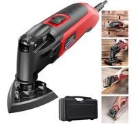 AREBOS Outil multifonction à changement rapide Découpeur-ponceur / oscillant multi cutter 300 W avec mallette de transport