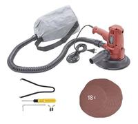 AREBOS Ponceuse cloisons sèches 710 W, 6 vitesses, aspiration intégrée, ergonomique et polyvalente pour murs et plafonds