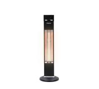 AREBOS Radiateur infrarouge sur pied 2000 W avec télécommande | Indice de protection IP34 | 3 niveaux de chauffage | Noir