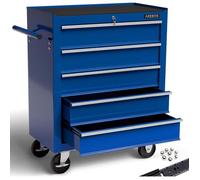 AREBOS - Servante d'atelier Trolley - 5 tiroirs