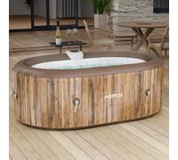 AREBOS Spa Pool Whirlpool BERGEN 2 Places 90 Jets Bulles 40°C Ovale Luxe