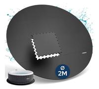 AREBOS Tapis de protection EVA 16 pièces - Surface ronde Ø 200 cm pour spa et jacuzzi