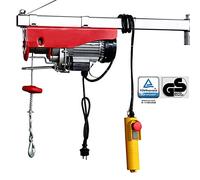 Arebos Treuil Palan électrique | 400/800 kg | 1300W | Treuil Palan à Chaine à Levier | Treuil palan à Ascenseur levage pour avec Télécommande, pour Chariot Élévateur, Entrepôts, Chantiers