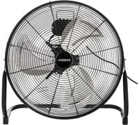 AREBOS Ventilateur de sol | 50cm | 120W | 20 pouces | 3 niveaux de vitesse |angle d'inclinaison réglable | Noir