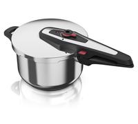Arendo Autocuiseur 6l, acier inoxydable, autocuiseur avec système de sécurité, 2x niveaux de pression, cuisson à la vapeur, mise en conserve, Pour cuisinières à induction, à gaz et vitrocéramiques