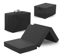 Arensberger Amalia Matelas pliant 120 x 200 cm | 16 cm XXL NANOCELL® Mousse gel | Matelas pliable avec sac de transport | Matelas d'invité pliable pour sol, enfants et camping