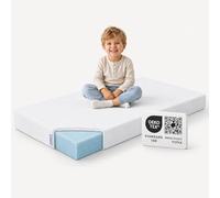 Arensberger Nora Matelas pour enfant et bébé, 60 x 120 cm, hauteur 12 cm, housse lavable et amovible, mousse gel à élasticité ponctuelle, matelas pour adolescent, housse de qualité supérieure