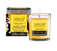 Areon Bougie parfumée Vanilla Black – Parfum noir vanille – 120 g – jusqu'à 25 h