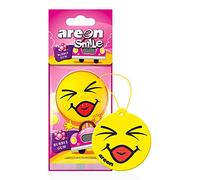 Areon Design Smile D?sodorisant ? suspendre pour voiture Bubble Gum (lot de 5)