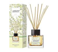 Areon Home Luxury Diffuseur de parfum à roseaux + 10 bâtonnets en rotin Jasmin 50 ml