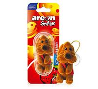 Areon Smile Désodorisant pour voiture à suspendre Fraise Chien Marron 3D