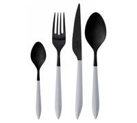 ARES BLACK DIAMOND, Set de couverts 24 pièces, Boîte avec fenêtre, Casa Bugatti