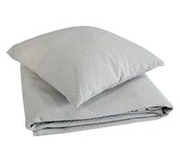 Arès Dessus de lit stonewashed natté coton Ficelle 180 x 150 cm