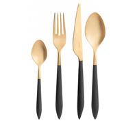 ARES GOLD, Set de couverts 24 pièces, coffret en wengé, Casa Bugatti