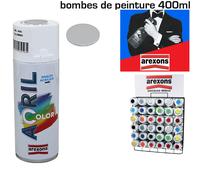 Arexons Aérosol de peinture en spray 400 ml Gris Aluminium RAL 9006 ( 3956 )