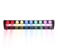 Areyourshop LED Moving Head Wallwasher RGBW DMX512 Lumière de scène avec 3 modes de contrôle, gradation 32 bits, stroboscope, mouvement de tête en Y, pour scène, fête, mariage, club, église