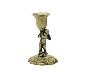 ARFUKA Bougeoirs en forme d'ange en laiton vintage pour mariage, dîner, fête, décoration d'intérieur