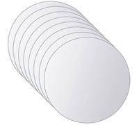 Argent Miroir Décor salon/WC - SARAZYJ - Carreau de miroir 8 pcs Rond Verre Hot89266680