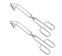 Argenté à Long Manche 2 Pièces en Acier Inoxydable | Poignée Ergonomique Antidérapante, Usage D’une Seule Main, pour Papier Toilette, Domicile et Soins