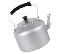 Argenté Bouilloire Sifflante Simple 6 L, en Aluminium Style Vintage | Poignée Anti-brûlure, Ébullition, Résistante à L’usure, Légère, Usage la Cuisine et Décoration