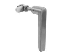 Argenté Poignée de Porte de Cheminée Robuste, en Acier Inoxydable | Résistante à Haute Température, pour Porte de Foyer et Bac à Cendres, Finition Lisse, Nettoyage Facile