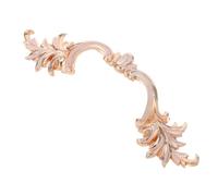 Argenté Poignée Tiroir Française 18,3x4,4x2,3cm en Alliage de Zinc | Style Campagne et Shabby Chic, Finition Argenté, pour Armoire Salle de Bain, Accessoires Inclus