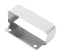Argenté Renfort pour Serrure de Porte en Acier Inoxydable | Plaque de Recouvrement du Verrou, Installation Vissée Facile, pour Portes en Bois, Épaisseur 35 à 50mm