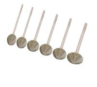 Argenté Tête de Meulage Diamant 6 Pièces pour Sculpture Jade