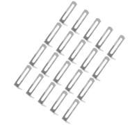 Argentée Équerre D’Angle Support L 20 pièces, en Fer Robuste | Étagères et Tiroirs, Assemblage Domestique, Bords Arrondis, Surface Lisse, 3,8x2,4x1,2cm