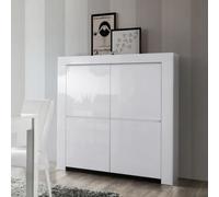 Argentier-bar design laqué blanc 4 portes APHODITE