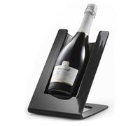argentoè Gelette Rafraîchisseur de Bouteille de Vin - Porte-Bouteille Réfrigérant et Glacette Thermique de Table - Présentoir pour Mousseux et Champagne Sans Glace - Design Made in Italy (NoirGloss)