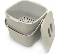 Argile à déchets biologiques pour la cuisine - 4 litres, argile à compost pour les déchets biologiques quotidiens, résistant au lave-vaisselle, inodore, tamis amovible, petite poubelle biologique.