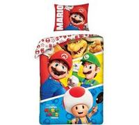 ARGOFIELD Parure de lit réversible Nintendo Super Mario Bross- 140 x 200 cm Multicolors G