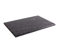 Argon Tableware 1x Black 30cm x 20cm Marbre Planche à Découper Rectangulaire - Petit Rustique Cuisine Bloc de Coupe Plateau de Service pour Fromage Pain Viande
