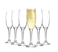 Argon Tableware 24 flûtes à Champagne de 220 ML - Gamme Classique - Style Moderne, Passe au Lave-Vaisselle, flûtes à Boire en Verre pour Champagne, Prosecco, vin Mousseux