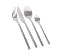 Argon Tableware 48 Piece Ensemble de Couverts en Acier Inoxydable - Argent - Manger Fourches Couteaux Cuillères Poli à Haute Brillance Métal 12-Person Table Fourchette Couteau Cuillère Set