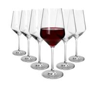Argon Tableware 520ml Soho Verres à Vin Rouge en Cristal - 6x Grand Tige Verre Boire Verrerie Gobelets Anniversaire Mariage Coffret Cadeau | Compatible Lave-Vaisselle