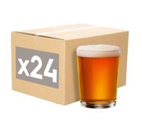 Argon Tableware 568ml (20oz) Islington Verres à Bière à Pinte - 24x Grand Réutilisable Verre Bières Artisanales Boire Tulipe Lager Ale Pub Cuisine Tumbler Ensemble de Tasses